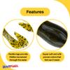 BAITFUEL BF Toad Infused with Supercharged X55 Formula Gel: Fish Scent Technology with Powerful Attractants | 4-Inch, Green Pumpkin (PN: X85505) view 4