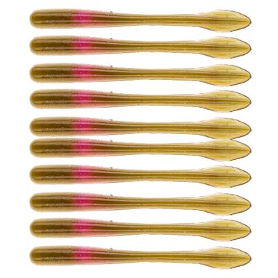 BAITFUEL Crush Worm Infused with Supercharged X55 Formula Gel: Fish Scent Technology with Powerful Attractants|3.75-Inch, Killer Pumpkin (PN: X71579)