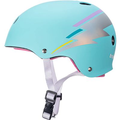 Triple 8 Certified Sweatsave.r XS/- Small Teal Hologram | Skate and Skateboarding Helmet