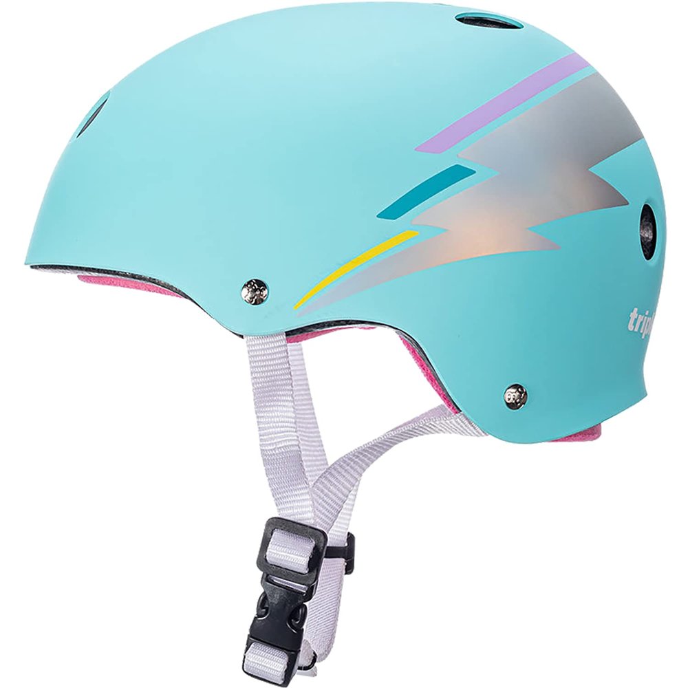 Triple 8 Certified Sweatsave.r XS/- Small Teal Hologram | Skate and Skateboarding Helmet