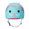 Triple 8 Certified Sweatsave.r XS/- Small Teal Hologram | Skate and Skateboarding Helmet view 3
