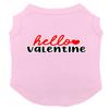 Hello Valentine - Heart Love V Day Dog Shirt (Pink, 3X-Large) view 1