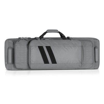 Savior Equipment Specialist Series Tactical Double Long Gun Bag Case Backpack 4 Pistol Handgun Storage, Lockable Zippers, Padded Drag Handles, w/Adjustable Shoulder Strap, 46 Inch SW Gray