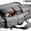 Savior Equipment Specialist Series Tactical Double Long Gun Bag Case Backpack 4 Pistol Handgun Storage, Lockable Zippers, Padded Drag Handles, w/Adjustable Shoulder Strap, 46 Inch SW Gray view 4
