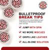 Bulletproof Break Tips - Polymer Break & Jump Tip | Professional Pool Cue Tips & Pool Stick Accessories | Billiards Accessories for Adults & Pool Players | Comes with Patch & Sticker! 15mm, 2 Count view 2