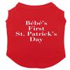 Bebe's First St. Patrick's Day - TV Show Dog Shirt (Red, 3X-Large) view 1