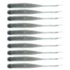 BAITFUEL Flat Sided Shad Infused with Supercharged X55 Formula Gel: Fish Scent Technology with Powerful Attractants | 3.5-Inch, Dark Shad (PN: X78616)