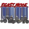 Allied Medal Hangers  Beast Mode - RED Powder Coat - (18 Wide with 1 Hang bar) - Medal Hanger Holder Display Rack - Multiple Variations Offered! view 1