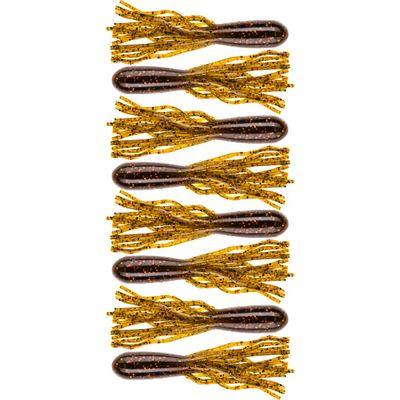 BAITFUEL Tubes Infused with Supercharged X55 Formula Gel: Fish Scent Technology with Powerful Attractants | 2.5-Inch, Brown Pumpkin Copper (PN: X74577)