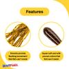BAITFUEL Tubes Infused with Supercharged X55 Formula Gel: Fish Scent Technology with Powerful Attractants | 2.5-Inch, Brown Pumpkin Copper (PN: X74577) view 3