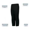 Augusta Sportswear Youth Gamer Pull-Up Baseball Pant Black L view 4