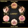 4PCS Steel Lip Ring Studs 16g 1.2mm 3/8 10mm 3mm Crystal Ball Labret Monroe Tragus Snakebites Earrings Piercing Jewelry 8878 view 4