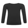Hansber Kids Girls Boys Compression Base Layer Thermal Underwear Tops Stretchy Nylon Long Sleeve Undershirts Type A Black 2-4 view 2