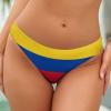 Colombian Flag Womens Panties Seamless Thongs Sexy Underwear No Show T-Back Hipster Bikini Cheeky Underpants M view 2