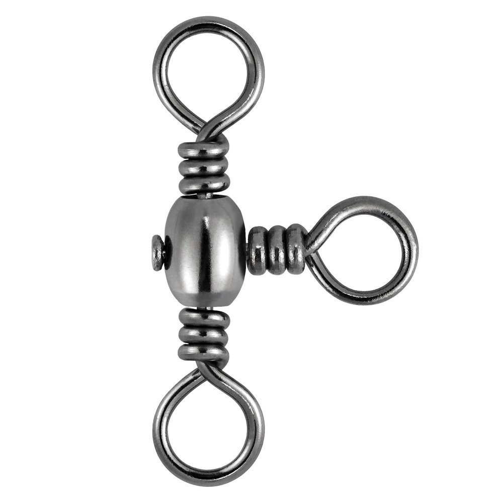 Dr.Fish 30 Pack Fishing 3 Way Swivels, 35-175LB, Three Way Barrel Swivels Fishing Tackle Catfish Rig #5