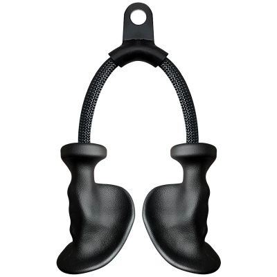 Ergonomic Tricep Rope Pull Down Attachment, Upgraded Long Triceps Rope Cable Attachments for Gym, Lat Pull Down Bar for Cable Machine, Tricep Lat Pulldown Workout Cable Attachments (HAND ROPE-01)