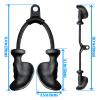 Ergonomic Tricep Rope Pull Down Attachment, Upgraded Long Triceps Rope Cable Attachments for Gym, Lat Pull Down Bar for Cable Machine, Tricep Lat Pulldown Workout Cable Attachments (HAND ROPE-01) view 2