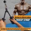 Ergonomic Tricep Rope Pull Down Attachment, Upgraded Long Triceps Rope Cable Attachments for Gym, Lat Pull Down Bar for Cable Machine, Tricep Lat Pulldown Workout Cable Attachments (HAND ROPE-01) view 4