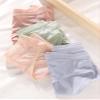 3-Pack Women's Underwear Ice Silk Traceless Thin Breathable Panties Girl Sexy Lace Mid Waist Cotton Cotton Bottom Crotch Briefs (Color : 3PCS Style 10, Size : Medium) view 2