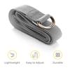 Sunshine Yoga 10-Pack Yoga Strap, 6-Foot Yoga Straps With Anti-Slip D-Ring Buckle, Adjustable Leg Stretching Strap for Muscle and Hamstring Stretch, Exercise Strap for Schools and Studios, Cool Gray view 4