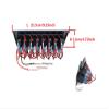 8 Gang Switch Panel Circuit Breaker Toggle Rocker Switch Boat Marine RV Truck Camper view 3