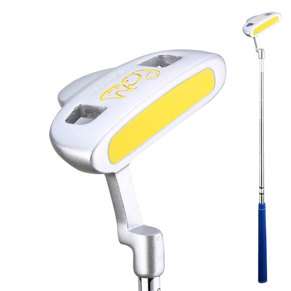 3-12 Golf Putter Kids Putters Right Handed Graphite Boys Girls Golf Clubs Putters Golf Push Rod (Yellow,9-12Y)