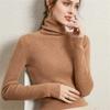 keusyoi Womens Turtleneck Sweater Autumn Slim Fit Basic Shirts Fashion Cashmere Sweater Solid Bottoming Pullovers view 2