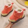 Baby Shoes Toddler Boots Soft Bottom Toddler Shoes Plus Velvet Thick Non Slip Large Cotton Shoes Toddler Girls Slippers (Pink, 4.5-5 Years Little Child) view 2