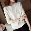 Women Fall Sweaters Cropped Sweater Fashion Pullover Sweaters Solid Loose Plaid Knitted Sweater Tops view 2