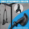 Ergonomic Tricep Rope Pull Down Attachment, Upgraded Long Triceps Rope Cable Attachments for Gym, Lat Pull Down Bar for Cable Machine, Tricep Lat Pulldown Workout Cable Attachments (HAND ROPE-02) view 3