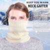 Tgirls Winter Neck Warmer for Women Neck Gaiter Thick Windproof Scarf Ski Face Mask Cover Tube Circle Scarves for men (Beige) view 2