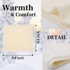 Tgirls Winter Neck Warmer for Women Neck Gaiter Thick Windproof Scarf Ski Face Mask Cover Tube Circle Scarves for men (Beige) view 3