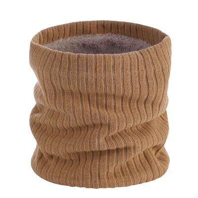 Tgirls Winter Neck Warmer for Women Neck Gaiter Thick Windproof Scarf Ski Face Mask Cover Tube Circle Scarves for men (Khaki)