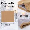 Tgirls Winter Neck Warmer for Women Neck Gaiter Thick Windproof Scarf Ski Face Mask Cover Tube Circle Scarves for men (Khaki) view 3
