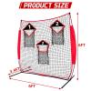 HIGOOD Football Throwing Net with 3 Targets: 6X6FT Quarterback Training net for Passing Accuracy Kids Youth Adults in Backyard view 2