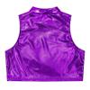 iiniim Girls Shiny Metallic Turtleneck Crop Tank Tops for Gymnastic Leotard Jazz Ballet Dance wear Costume Purple 14 view 4