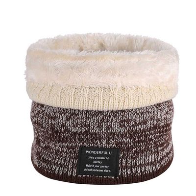Tgirls Winter Neck Warmer for Women Neck Gaiter for Men Thick Windproof Scarf Ski Face Mask Cover Tube Circle Scarves (Beige)