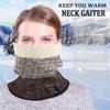 Tgirls Winter Neck Warmer for Women Neck Gaiter for Men Thick Windproof Scarf Ski Face Mask Cover Tube Circle Scarves (Beige) view 2