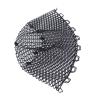 Rubber Fishing Net, Replacement Transparent Black Fishing Landing Net for Freshwater Saltwater 40cm Depth view 1