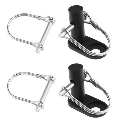 The Lord of the Tools 2PCS Bicycle Trailer Hitch Connector with 4PCS Coupler Pin Trailer Bike Coupler Pet Cargo Bike Trailer Hitch Attachment for Folding Bikes Pet Carts Hauling Goods