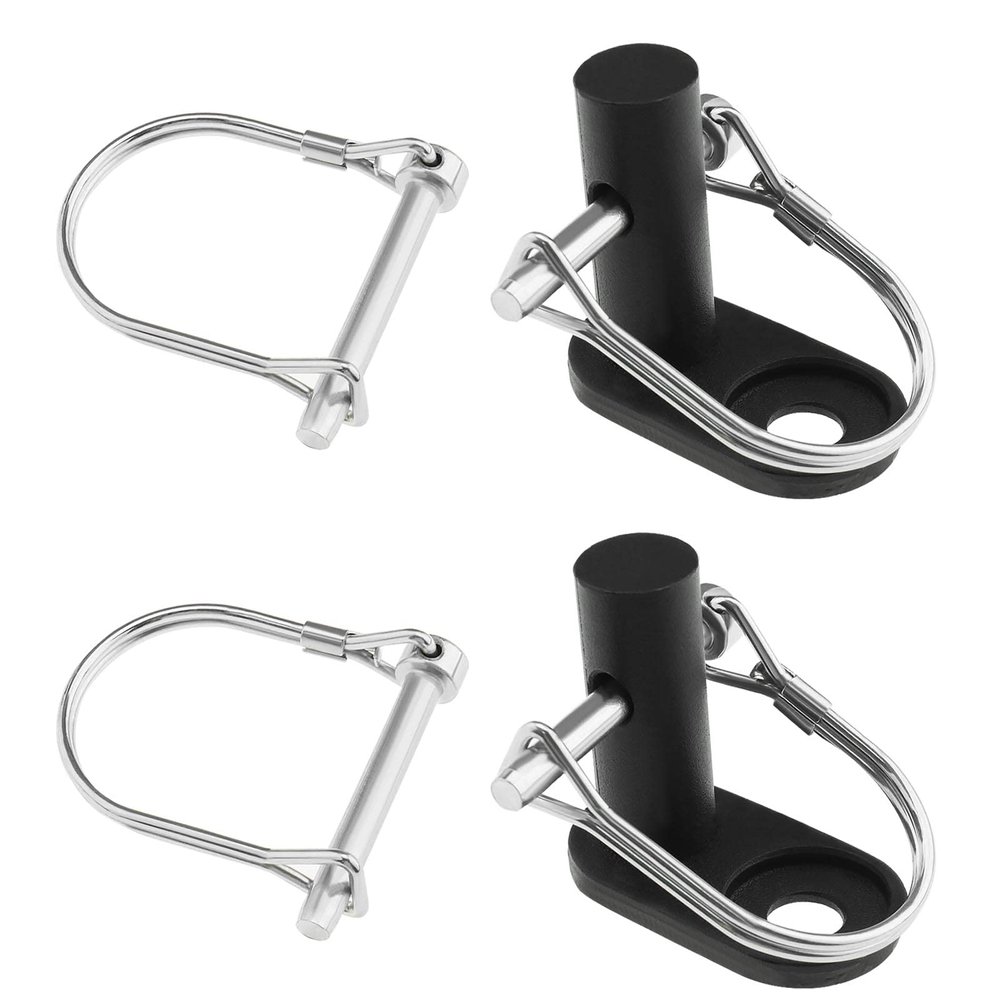 The Lord of the Tools 2PCS Bicycle Trailer Hitch Connector with 4PCS Coupler Pin Trailer Bike Coupler Pet Cargo Bike Trailer Hitch Attachment for Folding Bikes Pet Carts Hauling Goods