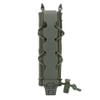 Tactical 9MM Single Extended Magazine Pouch with Malice Clip MOLLE Mag Pouch Holster Mag Carrier Hunting Equipment Holder view 2