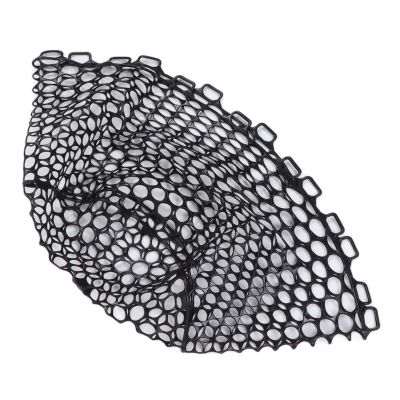 VBESTLIFE Replacement Fishing Net, Deepened Fishing Rubber Net Fishing Landing Netbag Parts Black Depth 32cm