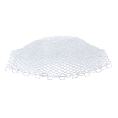 VBESTLIFE Fishing Landing Net, Strong Toughness Rubber Net 40cm Depth Foldable Replacement Fishing Dip Net for Tool White