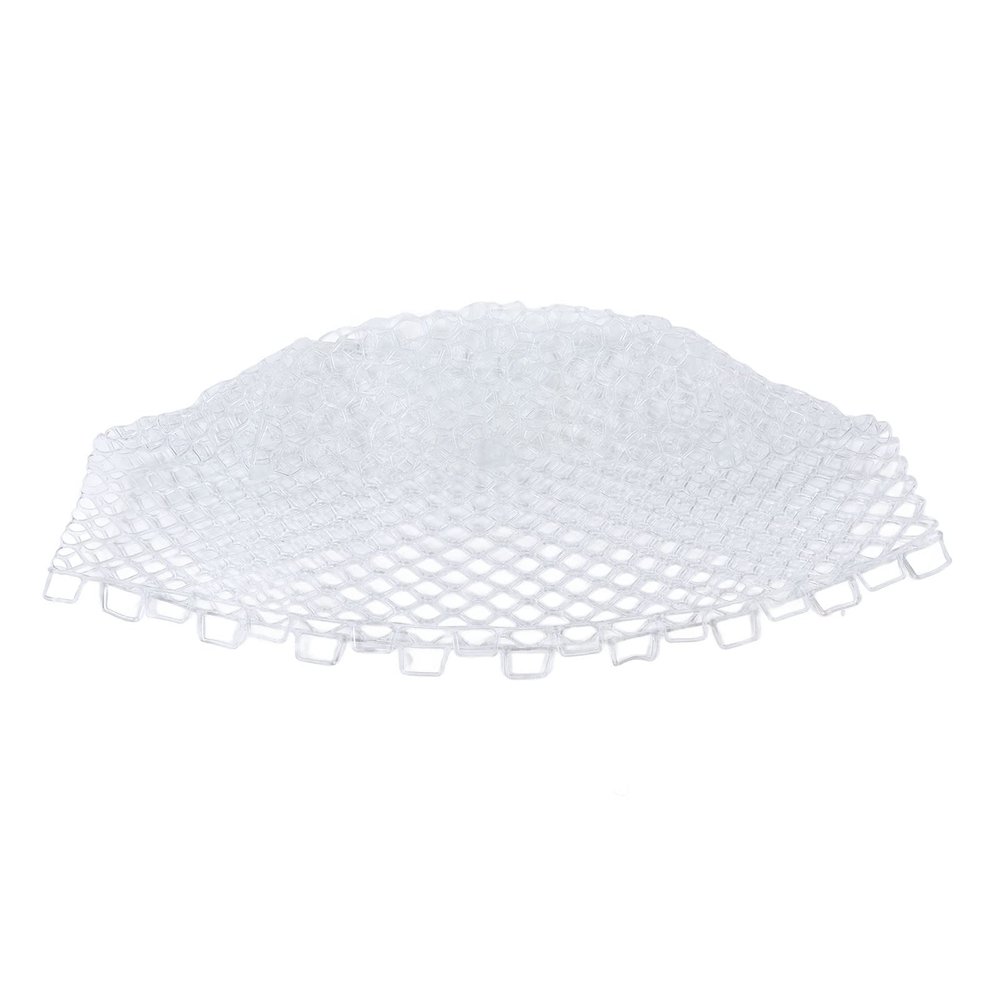 VBESTLIFE Fishing Landing Net, Strong Toughness Rubber Net 40cm Depth Foldable Replacement Fishing Dip Net for Tool White