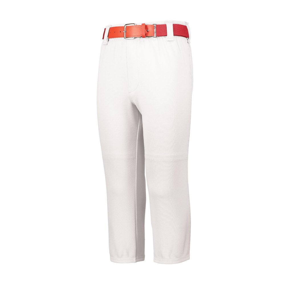 Augusta Sportswear Youth Gamer Pull-Up Baseball Pant with Loops White L