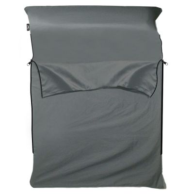 Frelaxy Sleeping Bag Liner, XL Travel Sheet & Camping Sheet for Backpacking, Hotel, Hostels & Traveling, Comfy & Easy Care, Double (Fits 2 People)