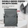 Frelaxy Sleeping Bag Liner, XL Travel Sheet & Camping Sheet for Backpacking, Hotel, Hostels & Traveling, Comfy & Easy Care, Double (Fits 2 People) view 4
