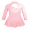 TSSOE Girls Long Sleeves Sequins Mesh Patchwork Gymnastics Ballet Dance Dress Figure Ice Skating Dress A10 10 Years view 2