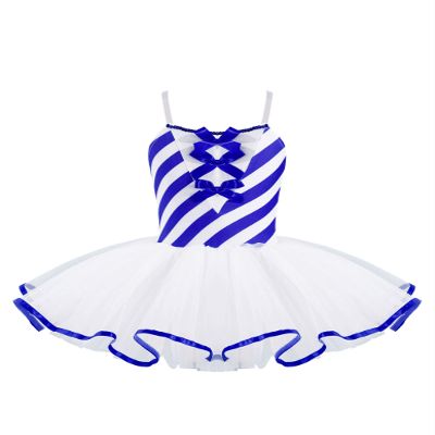 Duoremi Kids Girls Christmas Mrs Santa Costume Striped Tutu Dress Figure Ice Skating Fancy Dress up D 02 16 Years